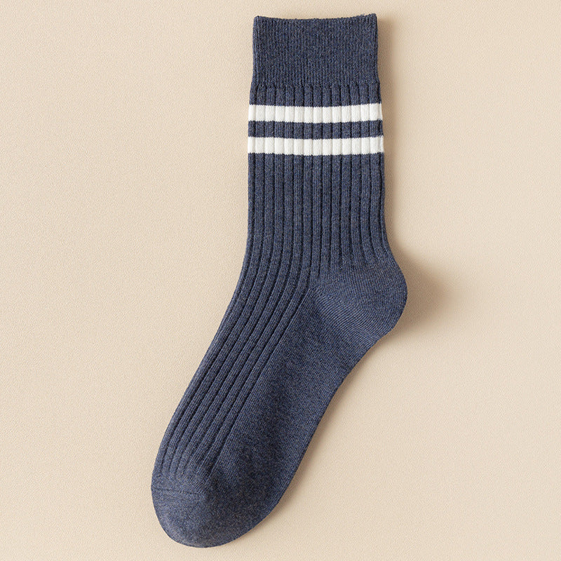 Men's Socks Cotton Autumn New Sports Leisure Breathable Sweat Absorbing Long Socks