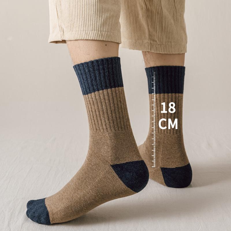 Herrensocken High Tube Verdickte Winter Long Tube Terry Herrensocken