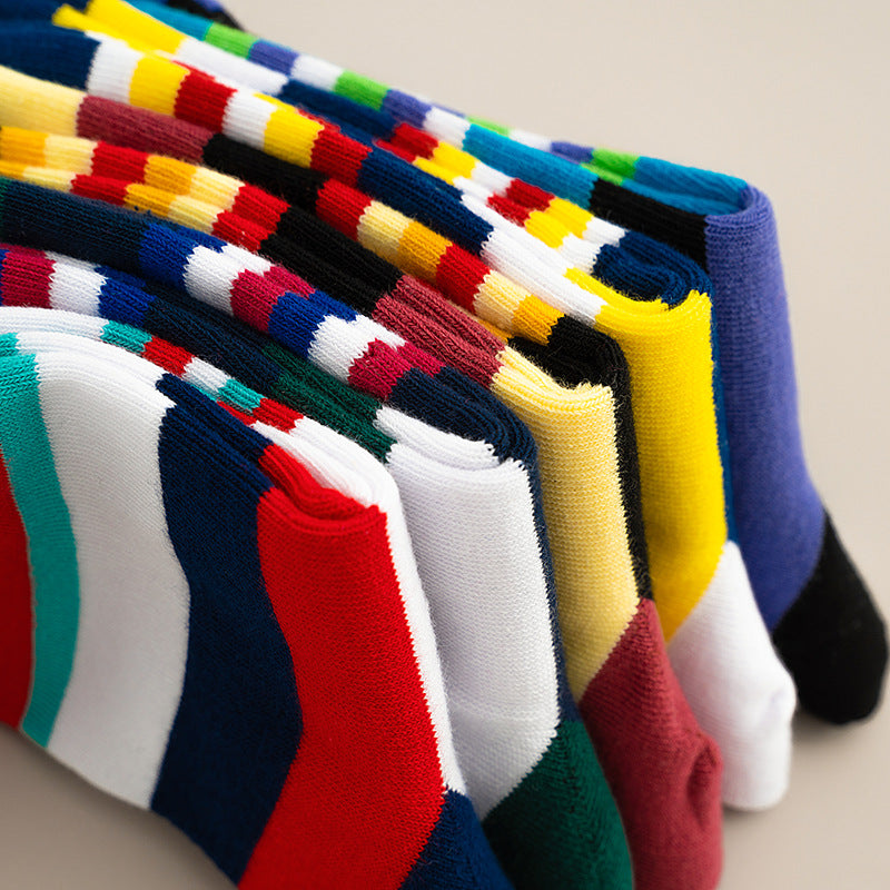 Tube Socken Retro-Stil Socken aus reiner Baumwolle