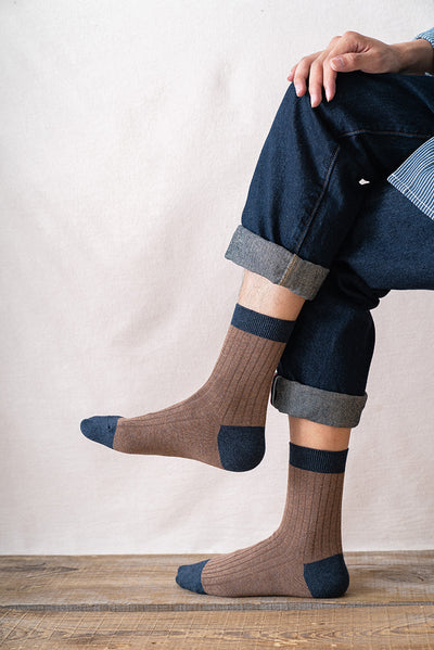 Herrensocken Herbst und Winter Baumwolle Farblich passende Basic All-Matching Tube Socks