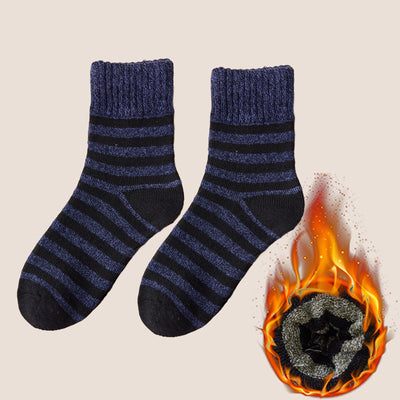 Chaussettes thermiques extra épaisses doublées de polaire Chaussettes mi-mollet pour hommes