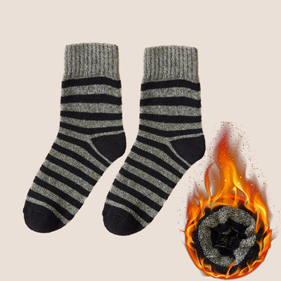 Chaussettes thermiques extra épaisses doublées de polaire Chaussettes mi-mollet pour hommes