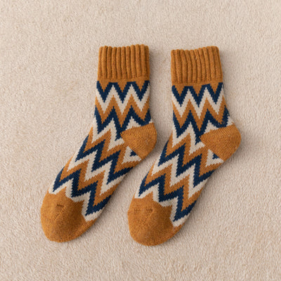 Κάλτσες Εξαιρετικά χοντρές ανδρικές κάλτσες φθινοπωρινές και χειμερινές χοντρές ζεστές ρετρό κάλτσες στο μέσο της γάμπας