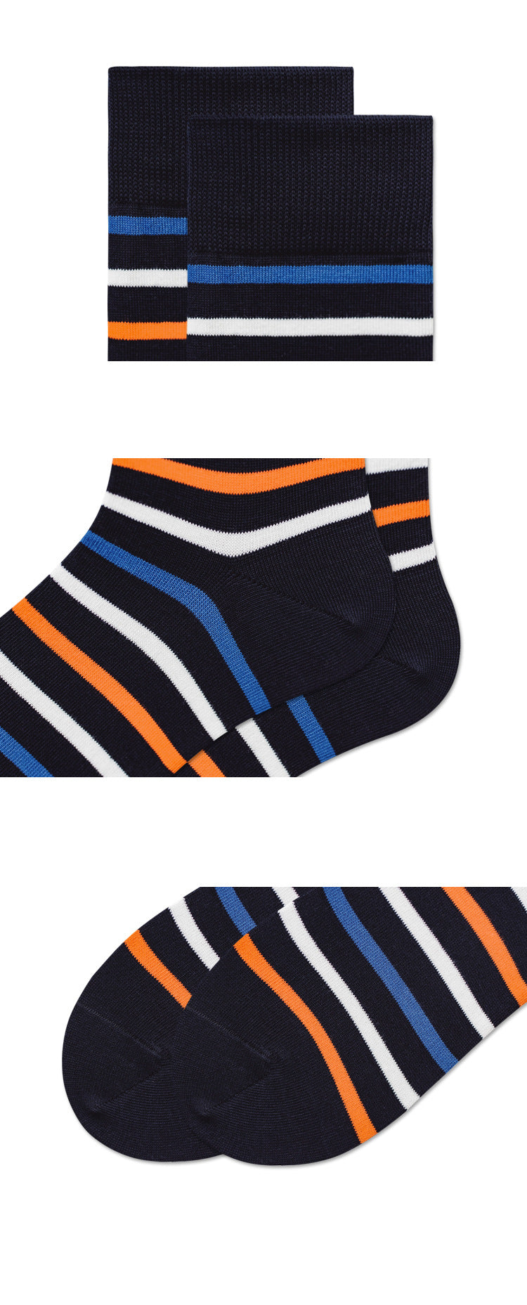 Ανδρική κάλτσα Vintage Stripe μέχρι τη μέση της γάμπας