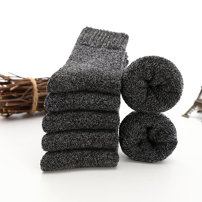 Chaussettes thermiques extra épaisses doublées de polaire Chaussettes mi-mollet pour hommes