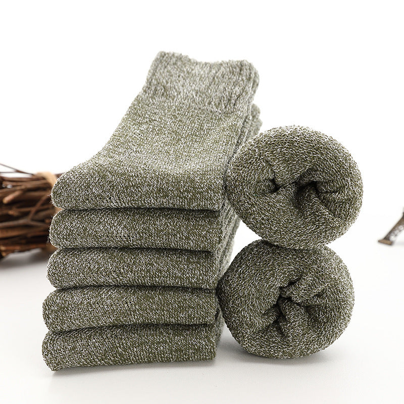 Mit Fleece gefütterte, extra dicke Thermosocken Mittelhohe Herrensocke