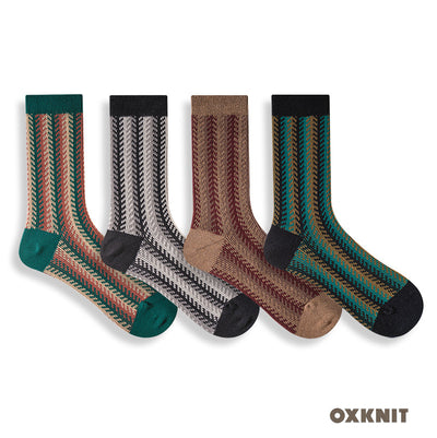 Retro-Ethno-Stil Sport mittellange Socke