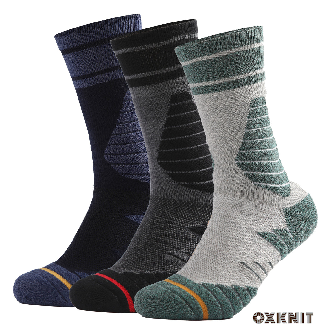 Chaussettes de sport absorbant la transpiration pour hommes