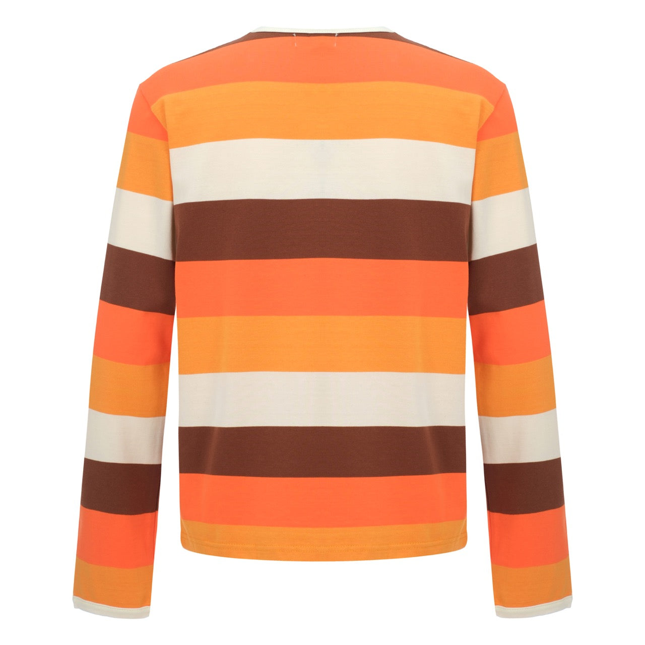 T-SHIRT À MANCHES LONGUES À RAYURES RETRO SEVENTIES POUR HOMME