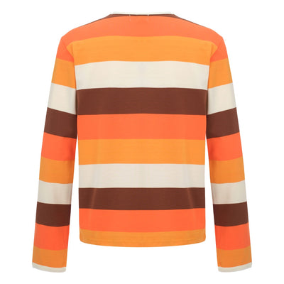 T-SHIRT À MANCHES LONGUES À RAYURES RETRO SEVENTIES POUR HOMME