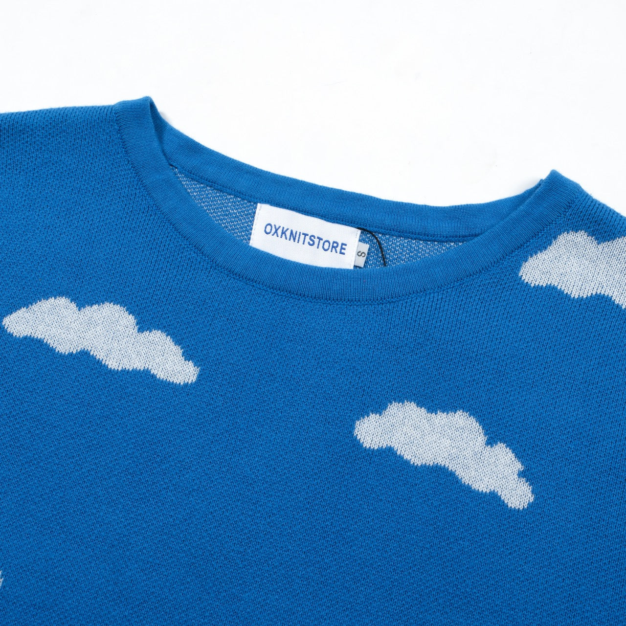 Γυναικεία πλεκτά μπλουζάκια της δεκαετίας του 1960 Blue Sky και White Clouds