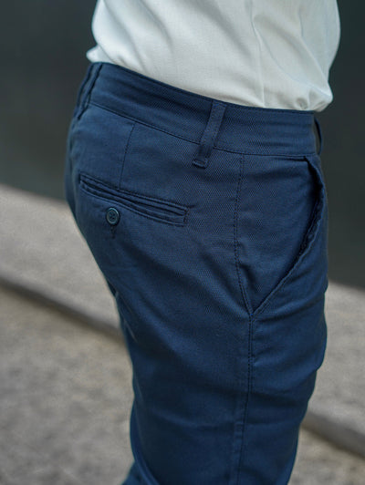 Men's Casual Blue Chino